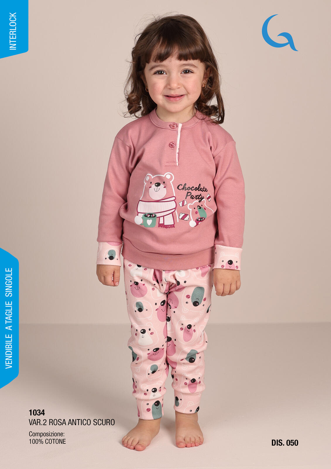 PIGIAMA NEONATA M/L 1034 Tellini S.r.l. Wholesale Clothing